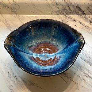 Bill Campbell signed large bowl